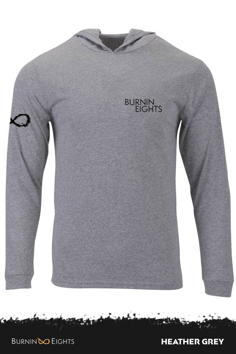 【BAON】[unisex] Berned Check Over Hood Shirt Bighorns Beware Hooded Long-sleeve Tee – Battle Born Wildlife