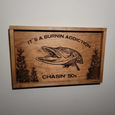 Engraved Chasin' 50s Musky Sign