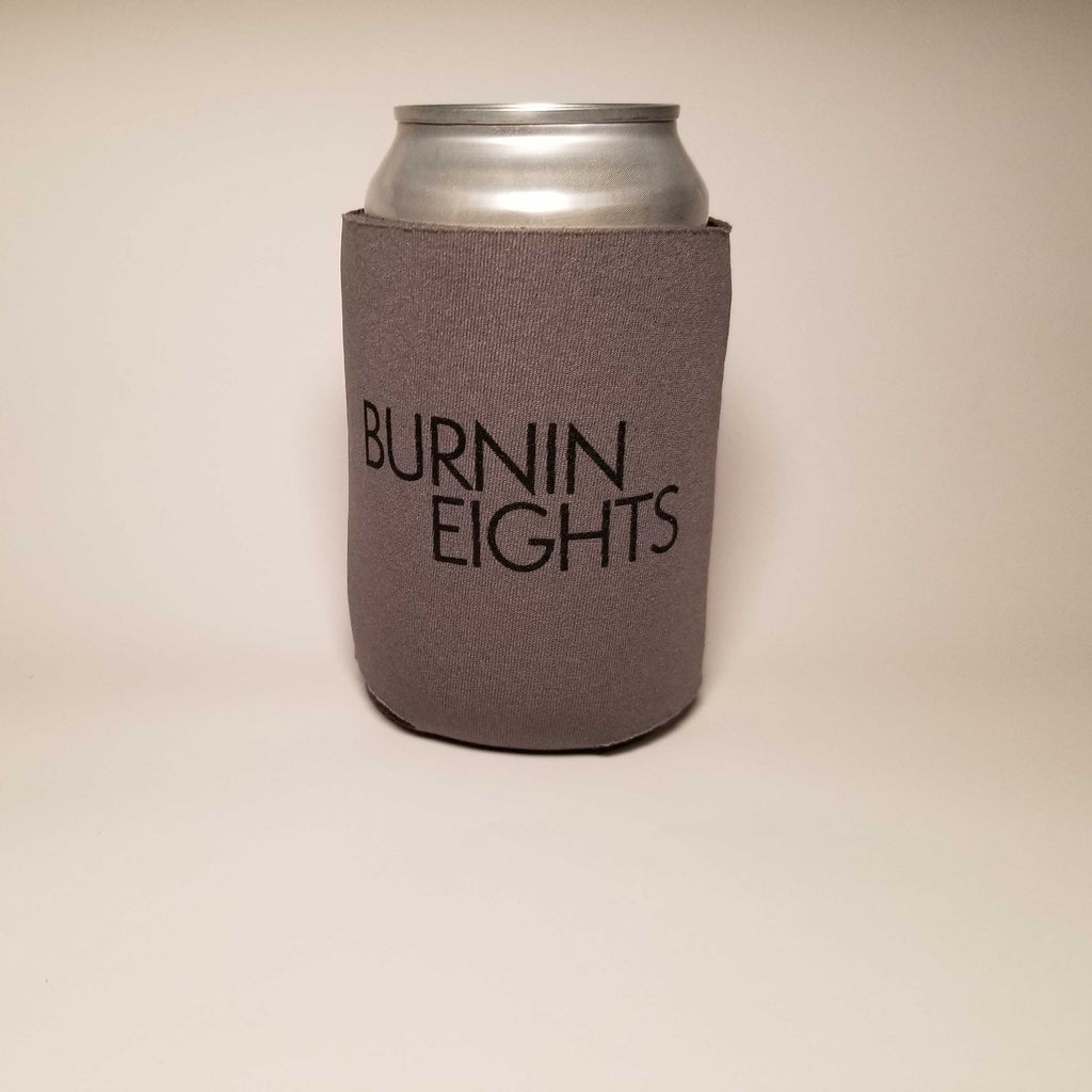 Burnin Eights Can Koozie - Black Out