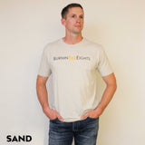 burnin eights mens t-shirt full logo sand