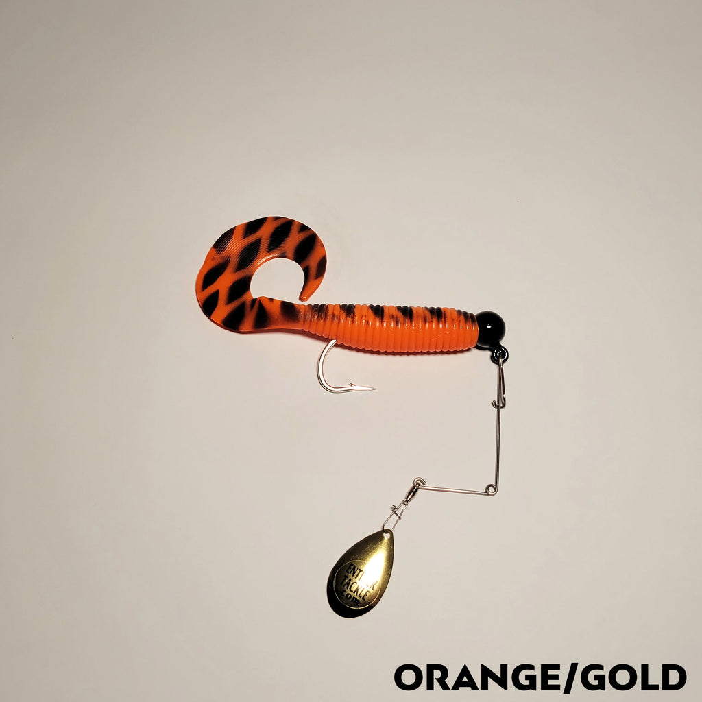 eds-enticers-fishing-lures Enticer Tackle - Curly Spin Flowage Flame